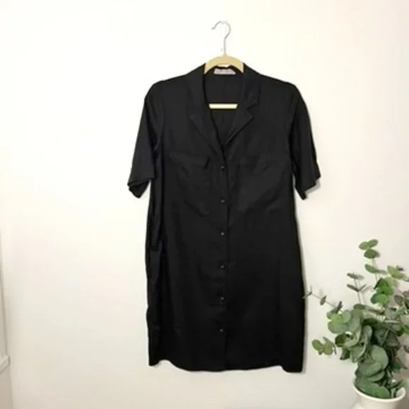 Everlane linen workwear dress- XS